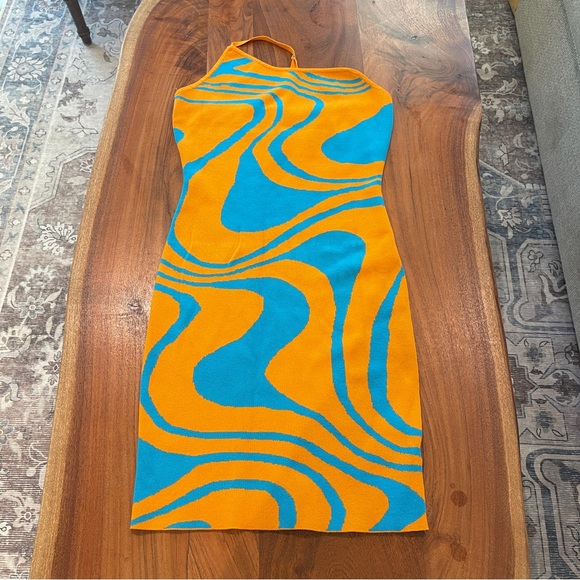 Fashion Nova Dresses & Skirts - Vibrant Orange and Blue Women's Dress